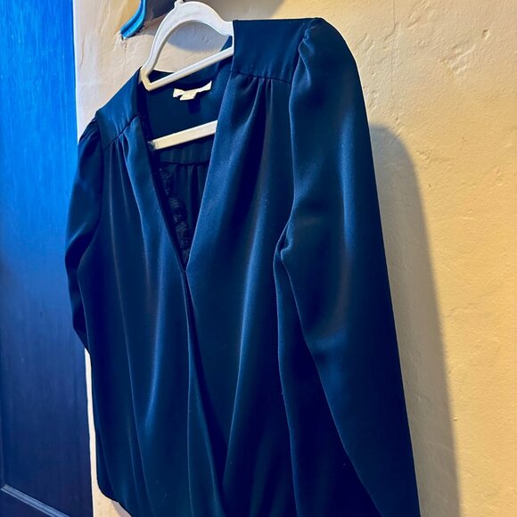 Cooper & Ella Black Livia Wrap Top, Small, Black - Picture 6 of 8